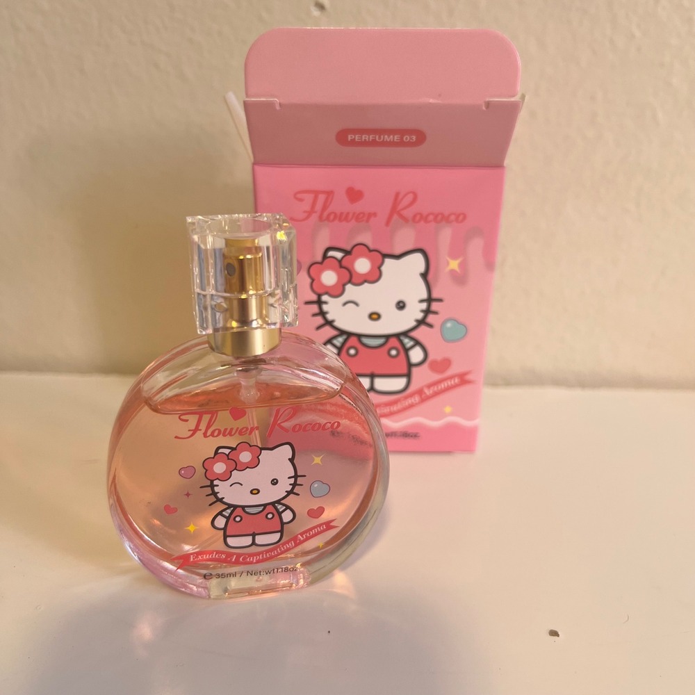 Sanrio 35ml Hello Kitty Perfume Flower Rococo Pink Captivating Aroma EDP